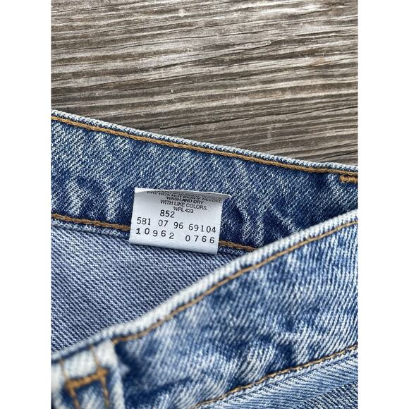 Vintage 1996 Levis More Relaxed Fit Tapered Leg Orange Tab Jeans Sz 3 13x32 USA - Picture 6 of 10